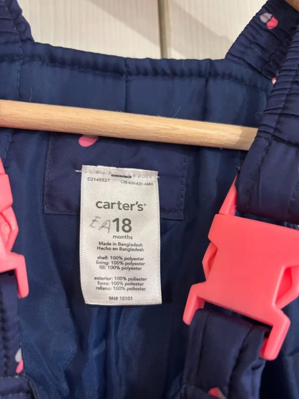 Carters snow bibs